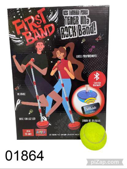 Imagen de MICROFONO DE PIE CON BLUETOOTH ROJO 12.25